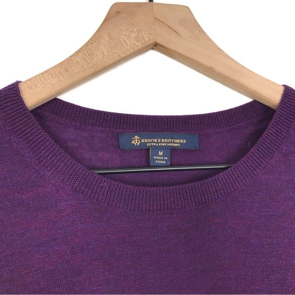 BROOKS BROTHERS Extra-Fine Italian Merino Sleeveless Shell Sweater Vest Top M - Picture 5 of 7